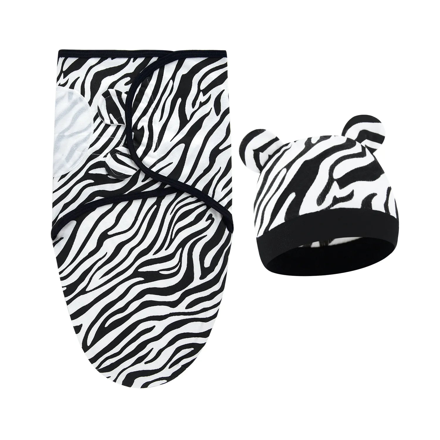 Set Copertina Avvolgente Per Neonati Con Cappellino